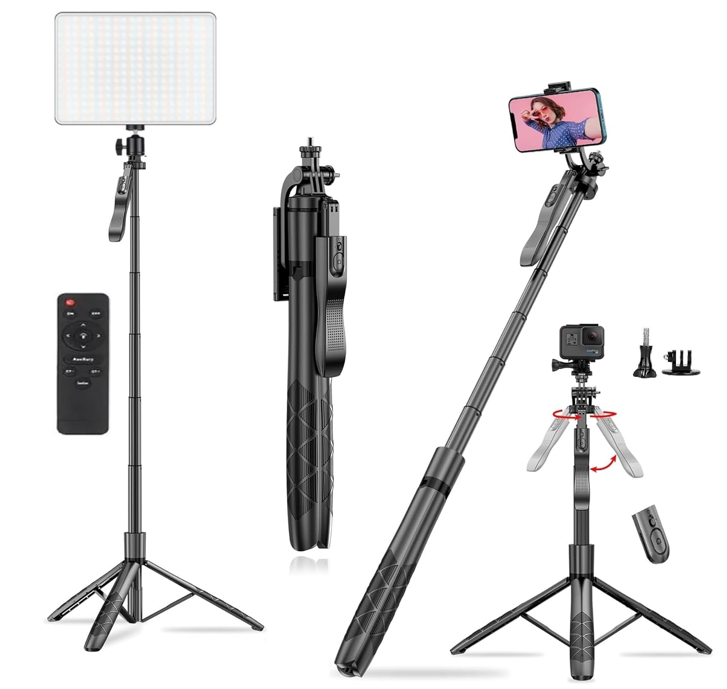 L16 Selfie, panel light portable studio stand, Stand Light Price