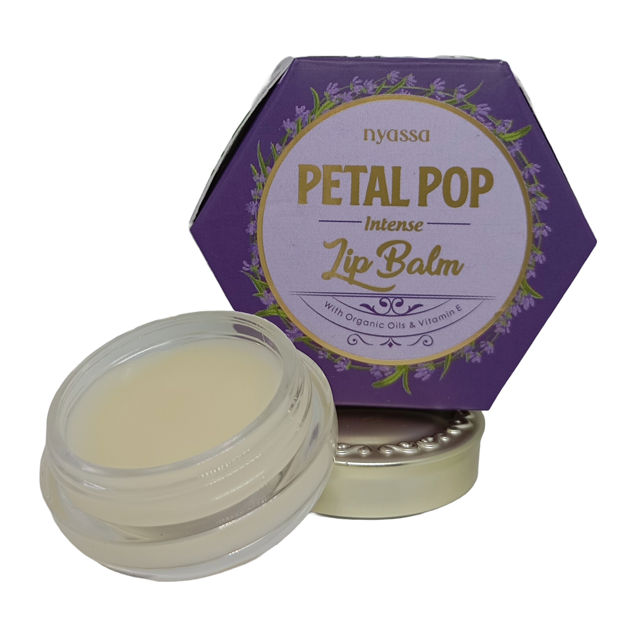Petal Pop Intense lip balm with organic oil and vitamin E - 6gm