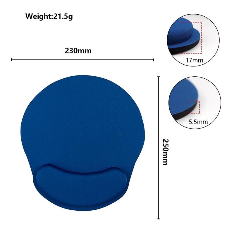 Mouse Pad with Gel Wrist Rest - Non-Slip