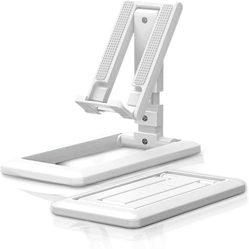 White adjustable desk lamp on a white background