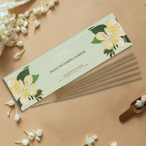 Night Blooming Jasmine Incense Sticks  (Sensual & De-Stressing)
