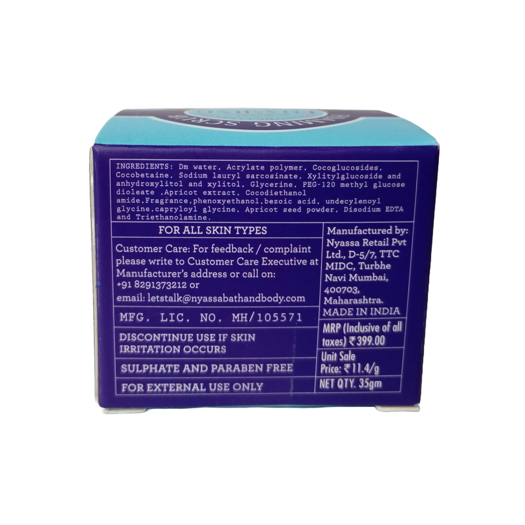 Foaming Scrub - Exfoliating Cleansing Face and Body Scrub with Apricot Extract and Beads