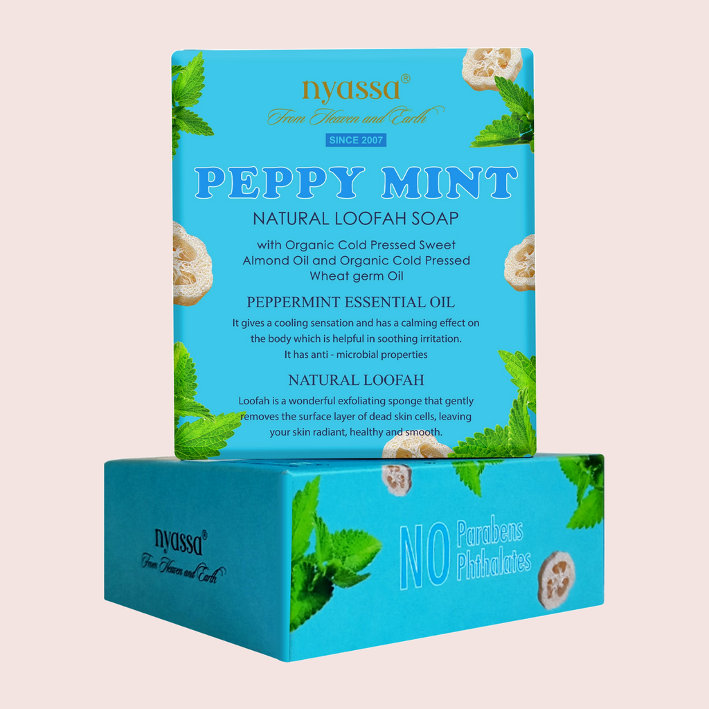 Peppy Mint Handmade Loofah Soap 150 gm