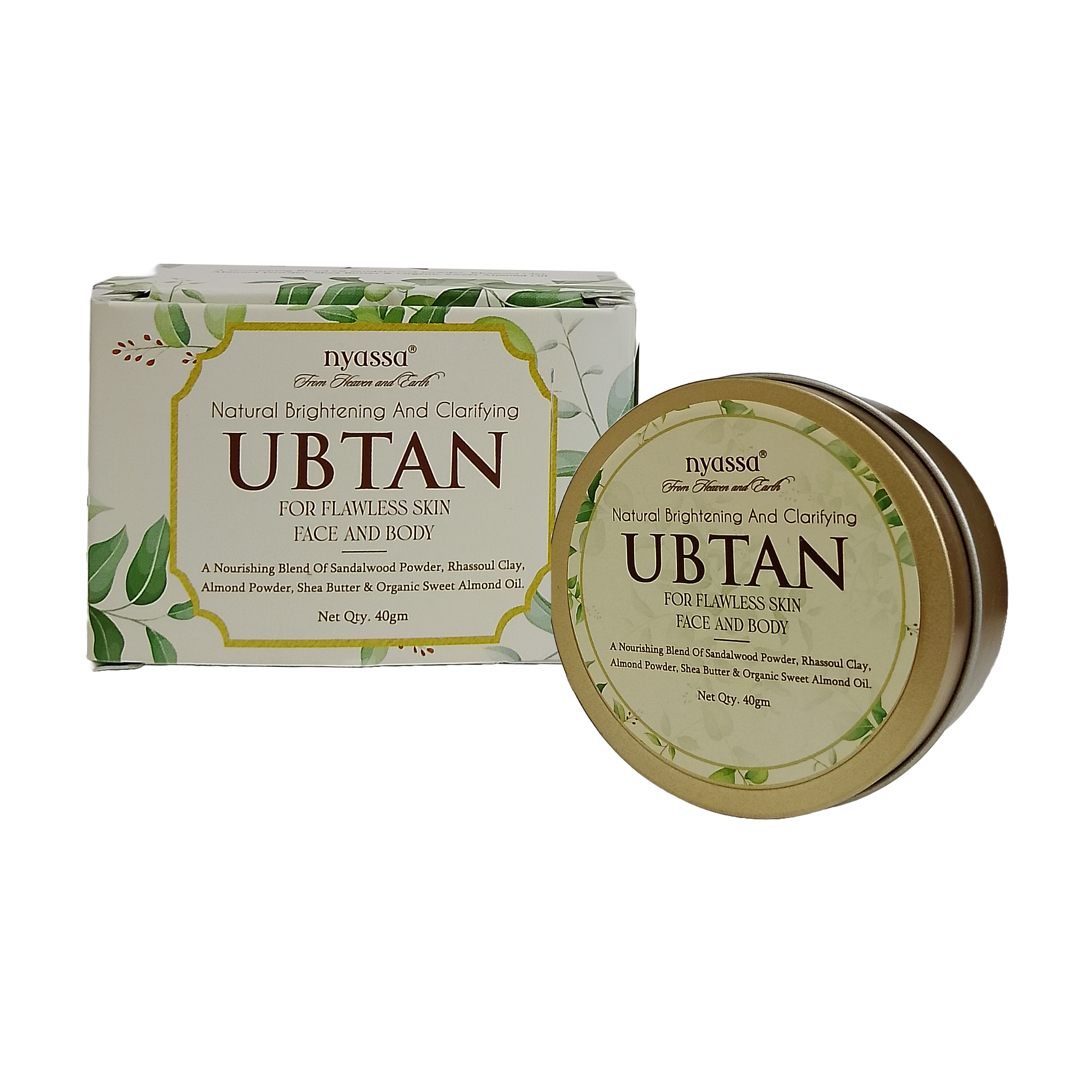 Natural Brightening And Clarifying Ubtan for Flawless Skin Face & Body 40gm