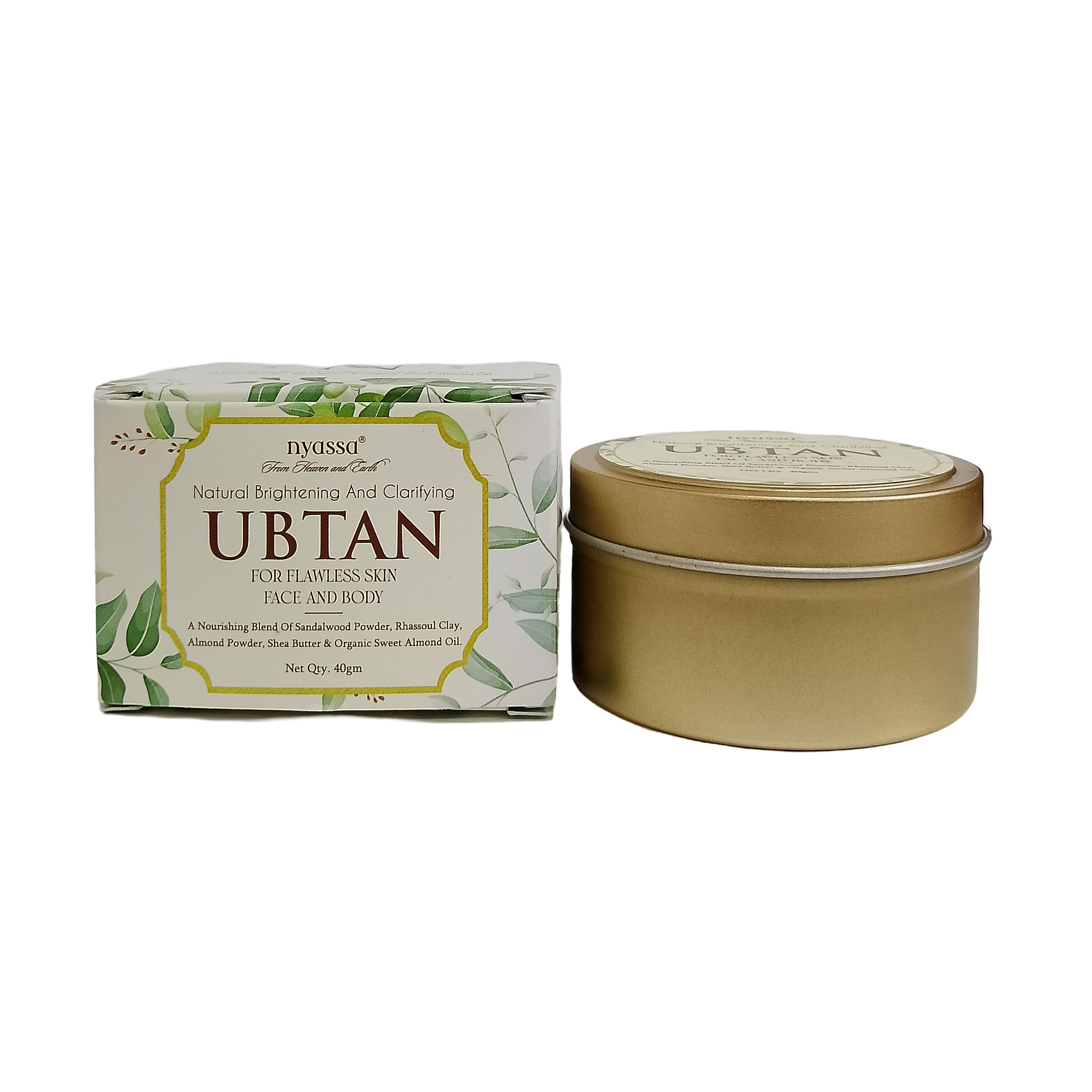Natural Brightening And Clarifying Ubtan for Flawless Skin Face & Body 40gm
