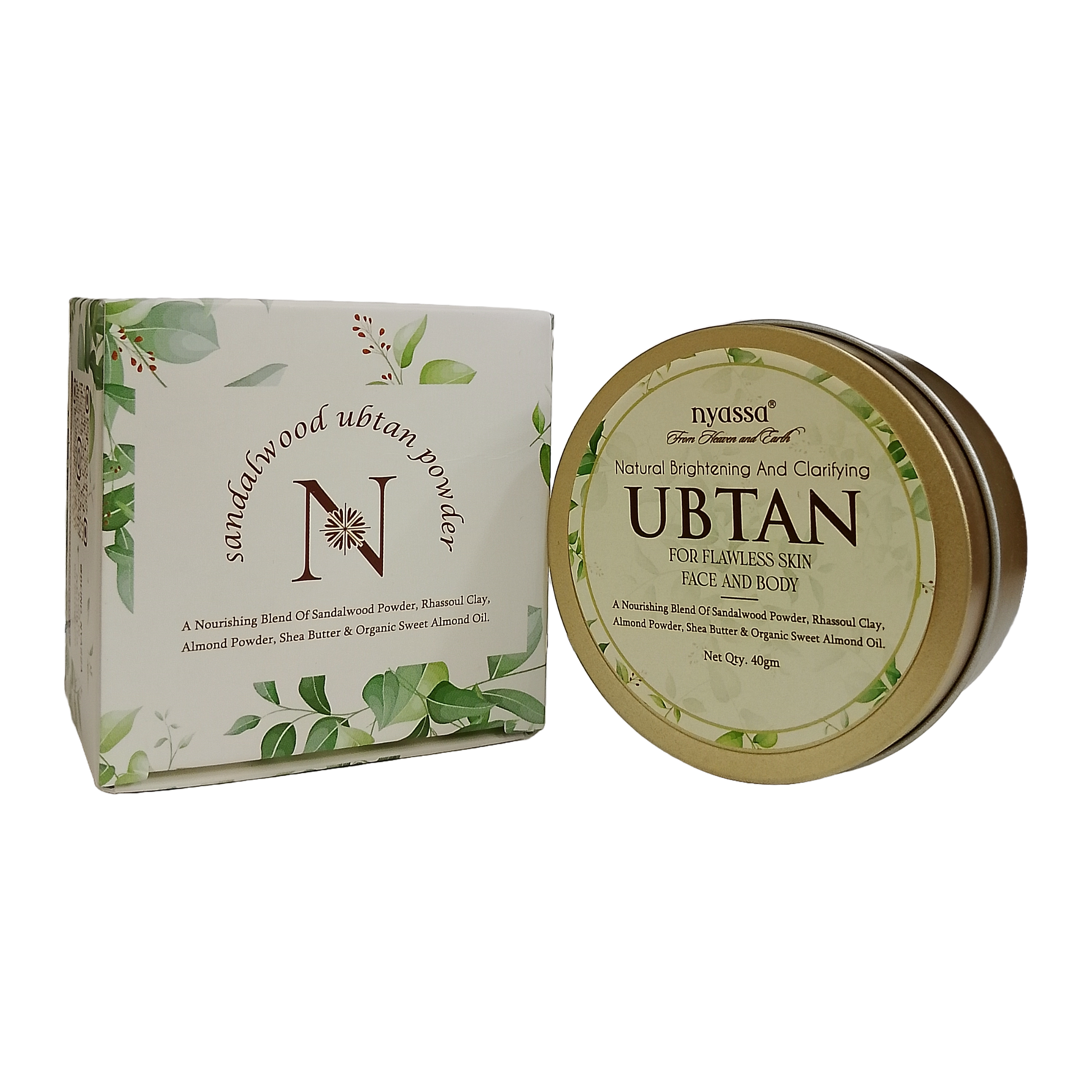 Natural Brightening And Clarifying Ubtan for Flawless Skin Face & Body 40gm