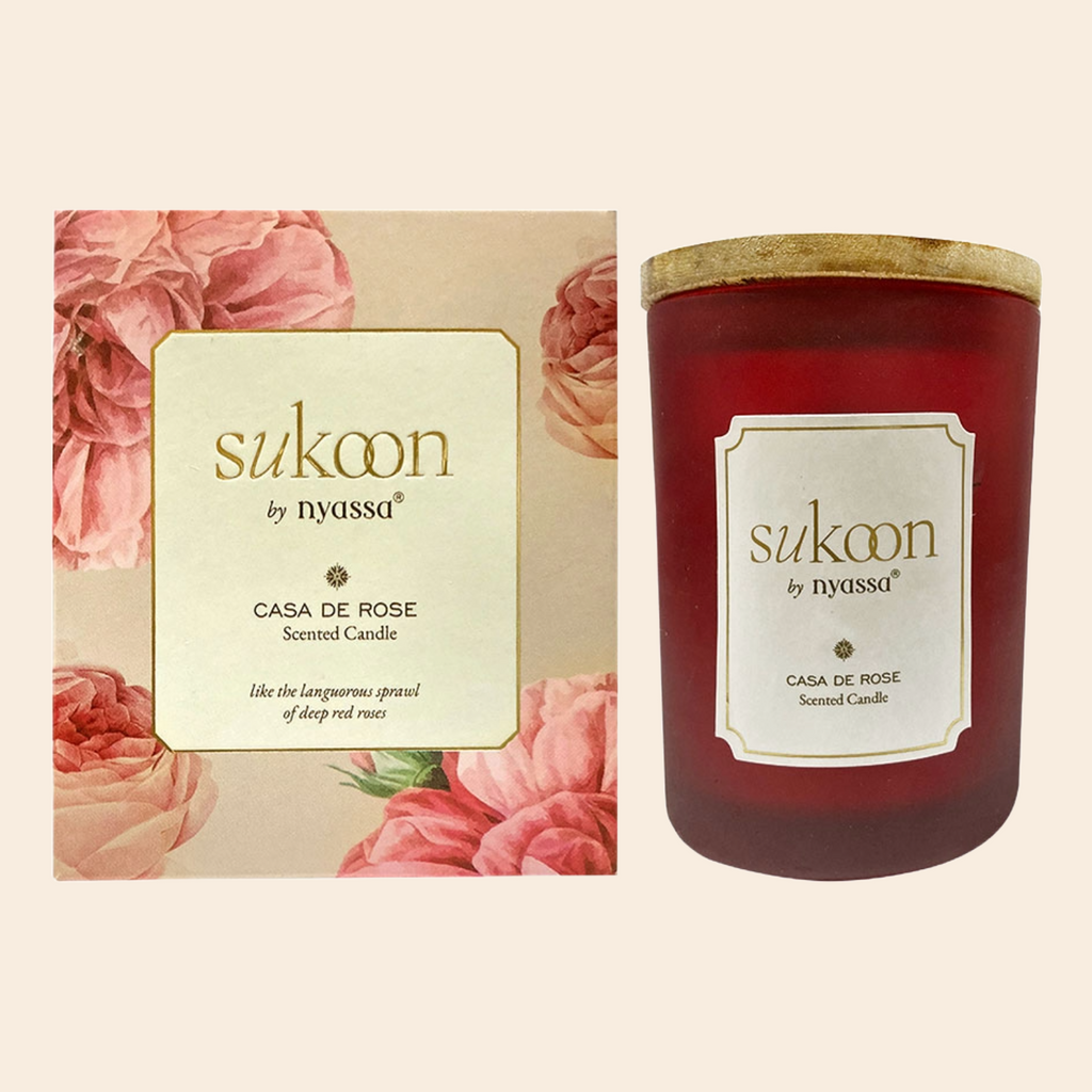 Casa de Rose Scented Candle | Deep Red Roses | Floral Fragrance