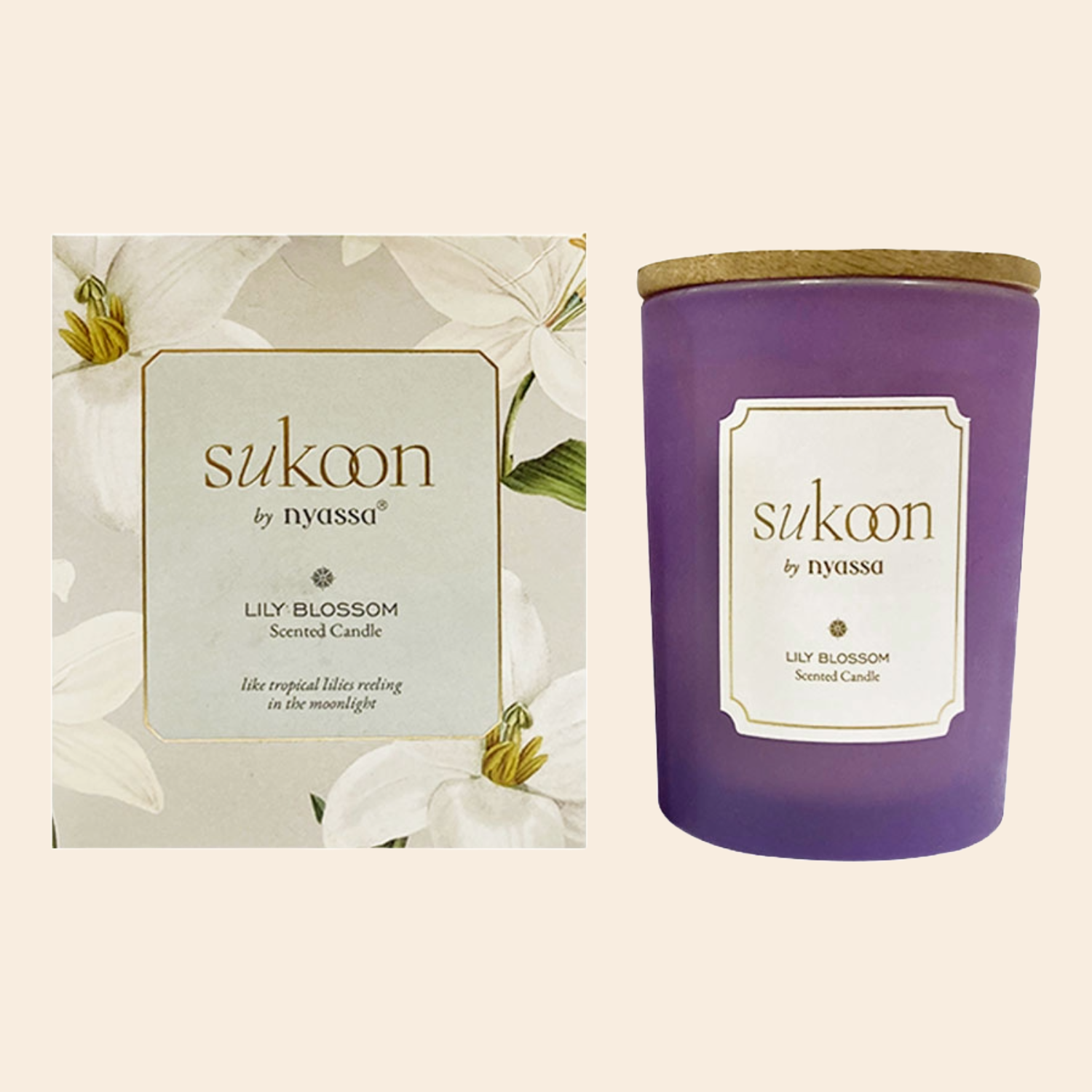 Lily Blossom Scented Candle | Lilies Floral Fragrance