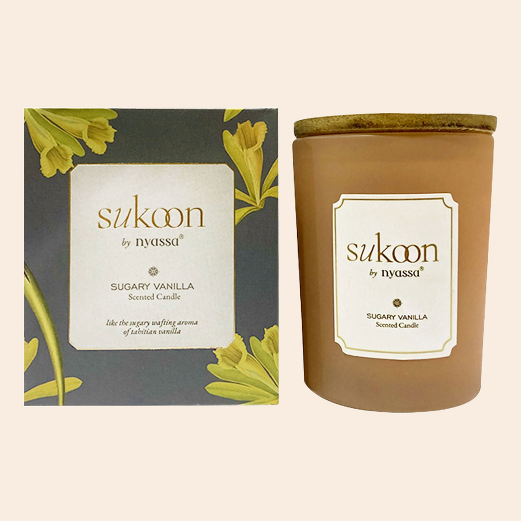Sugary Vanilla Scented Candle | Vanilla Fresh Fragrance