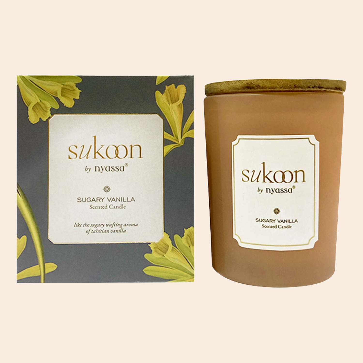 Sugary Vanilla Scented Candle | Vanilla Fresh Fragrance