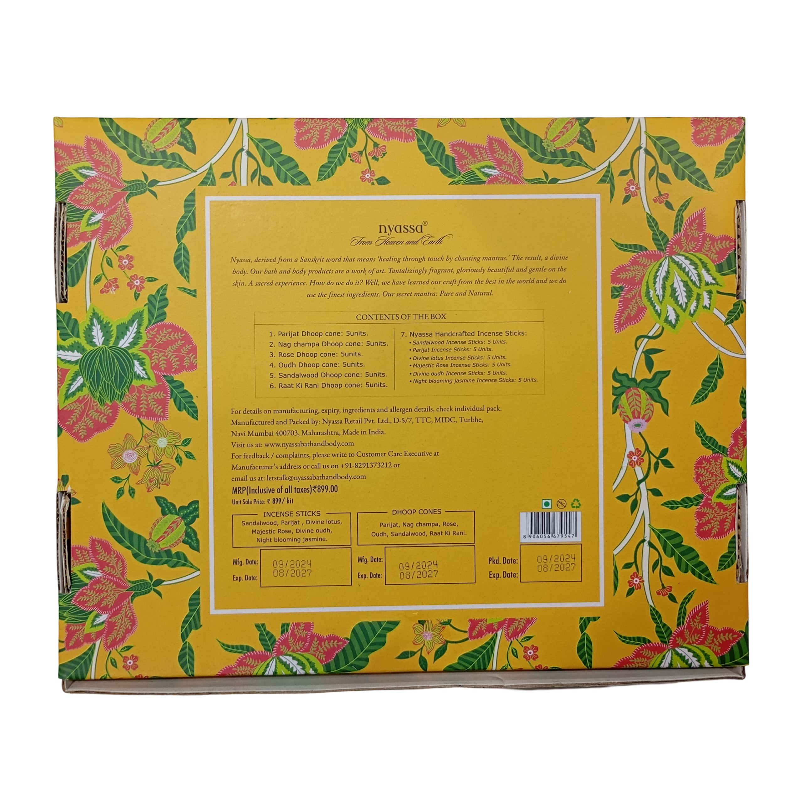 Shades of India Luxury Incense & Dhoop Cones Gift Set – Premium 5 Variant of Dhoop Cones and 6 Variant  Handcrafted Incense Stick