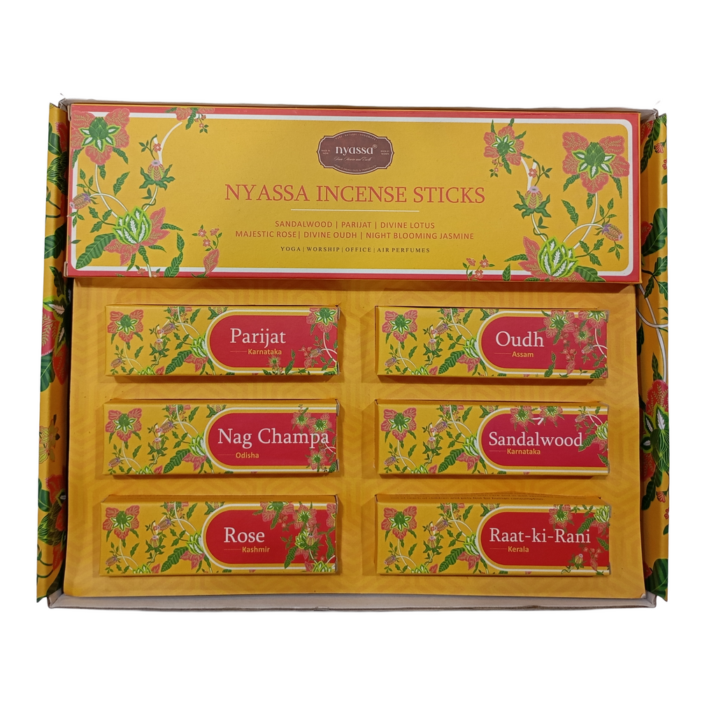 Shades of India Luxury Incense & Dhoop Cones Gift Set – Premium 5 Variant of Dhoop Cones and 6 Variant  Handcrafted Incense Stick