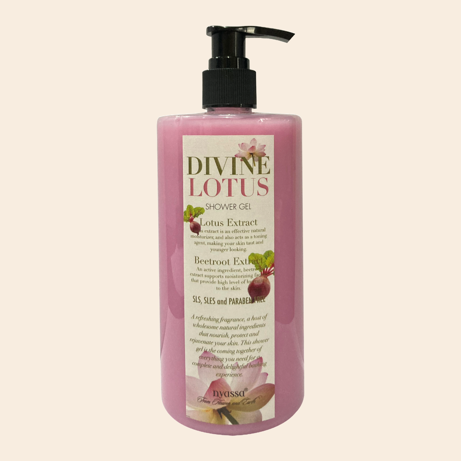 Silkening Divine Lotus Shower Gel with Organic Oil And Rosehip Oil