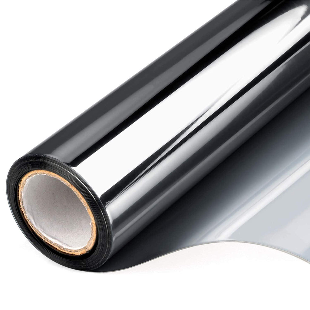 Mirror Silver Reflective Window Tint Film Roll - Heat Control & Privacy