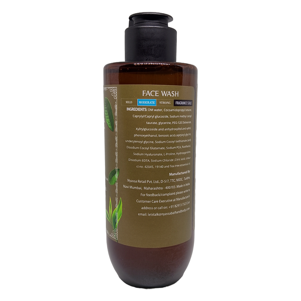 Sulphate Free Clarifying Tea Tree Face Wash for flawless skin 210ml