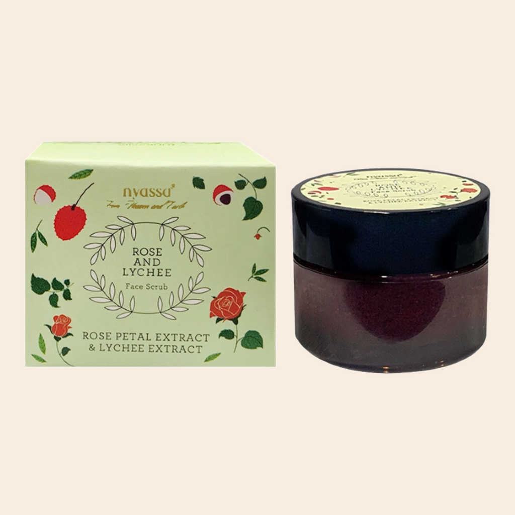 Rose and Lychee Face Scrub
