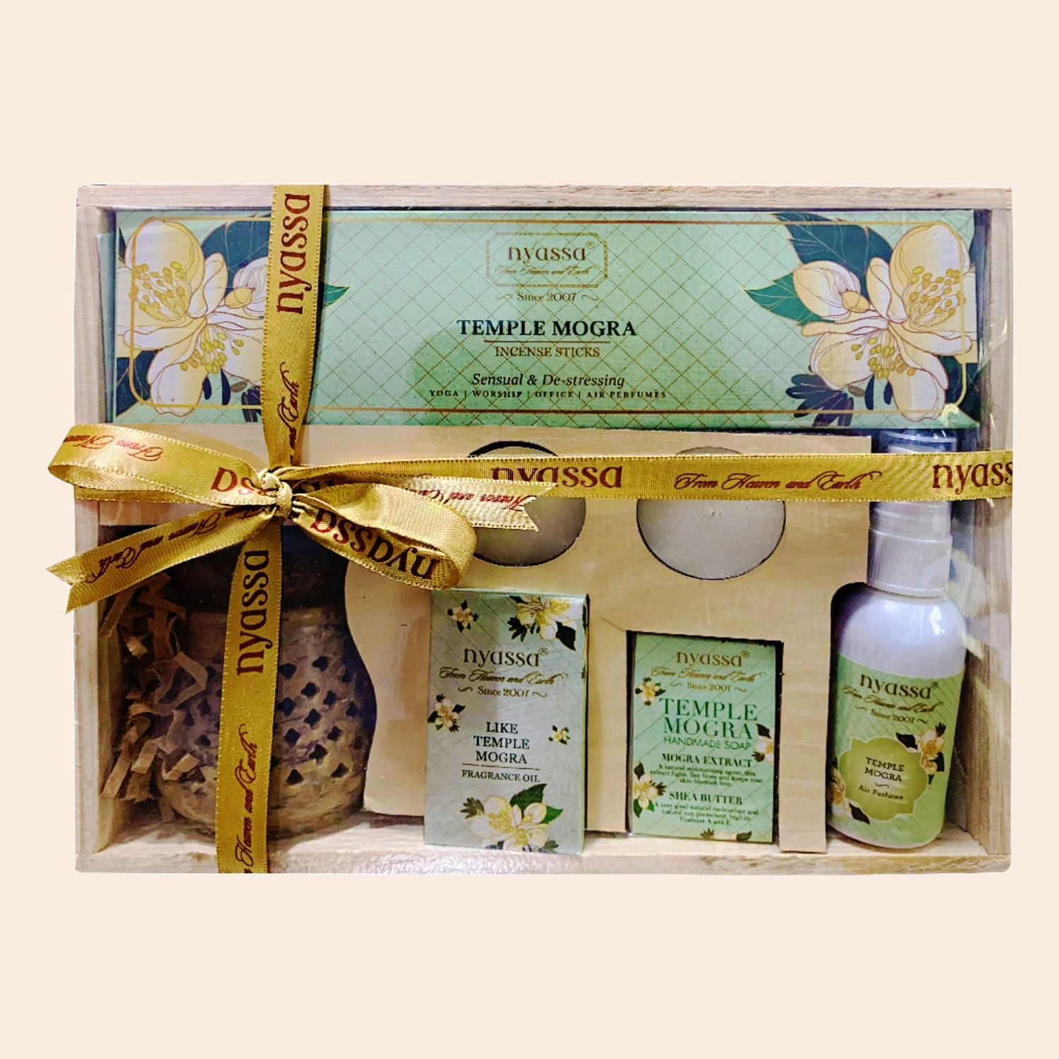 Temple Mogra Luxury Festive Collection Gift set