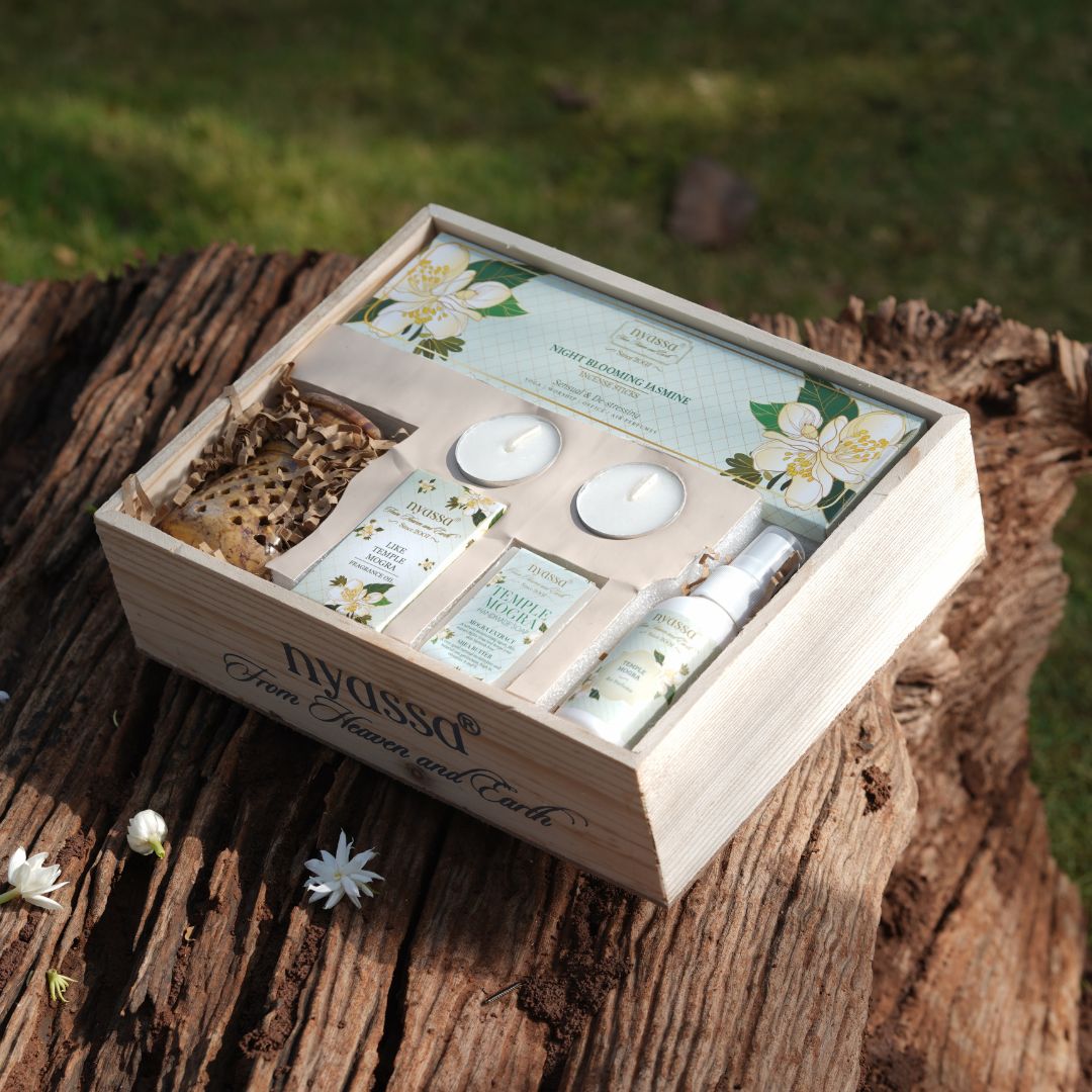 Temple Mogra Luxury Festive Collection Gift set