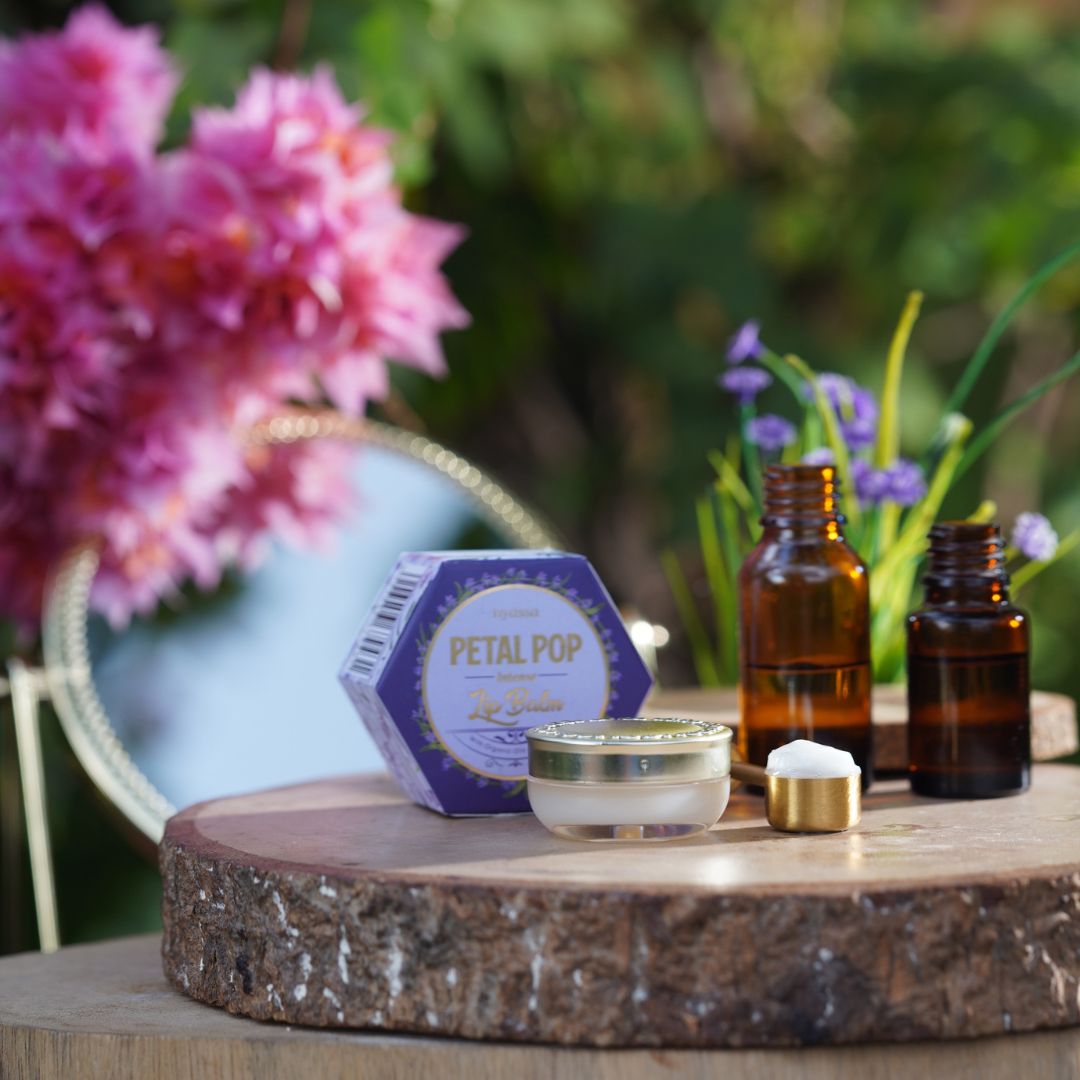 Petal Pop Intense lip balm with organic oil and vitamin E - 6gm