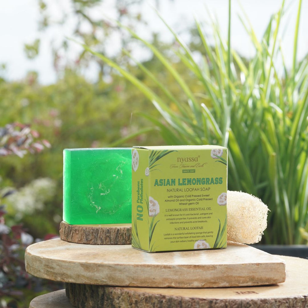 Asian Lemongrass Handmade Loofah Soap 150 gm