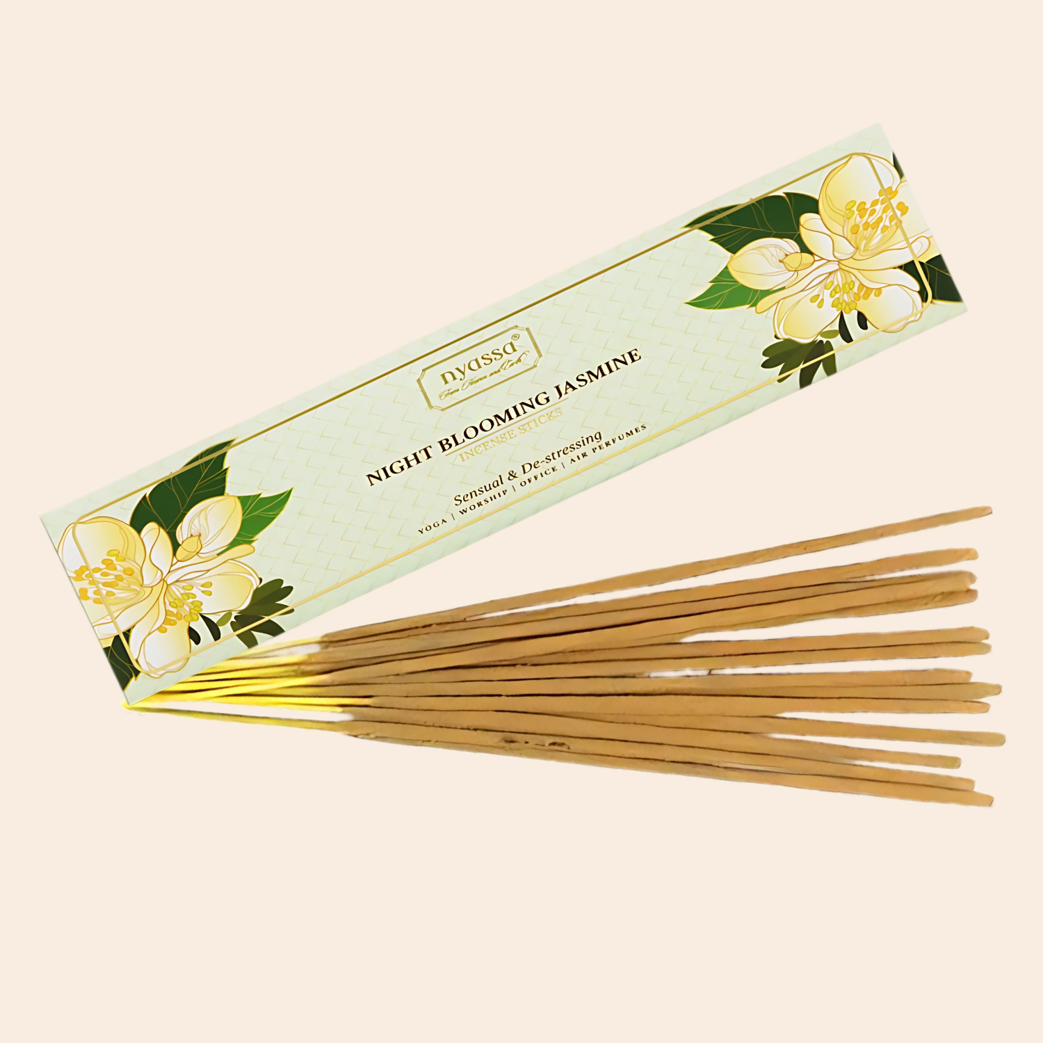 Night Blooming Jasmine Incense Sticks  (Sensual & De-Stressing)