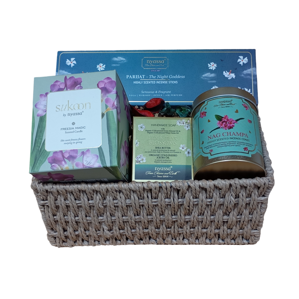 Petals & Incense Bliss Gift Basket