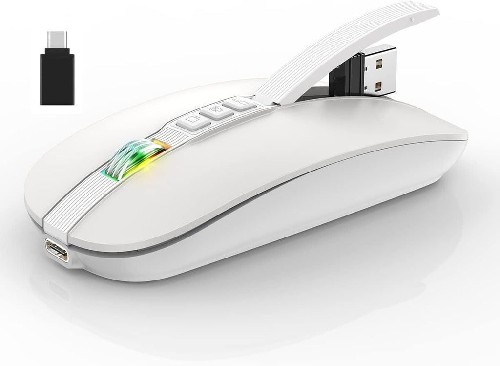 durReey Rechargeable Wireless Ambidextrous Optical Mouse with Bluetooth