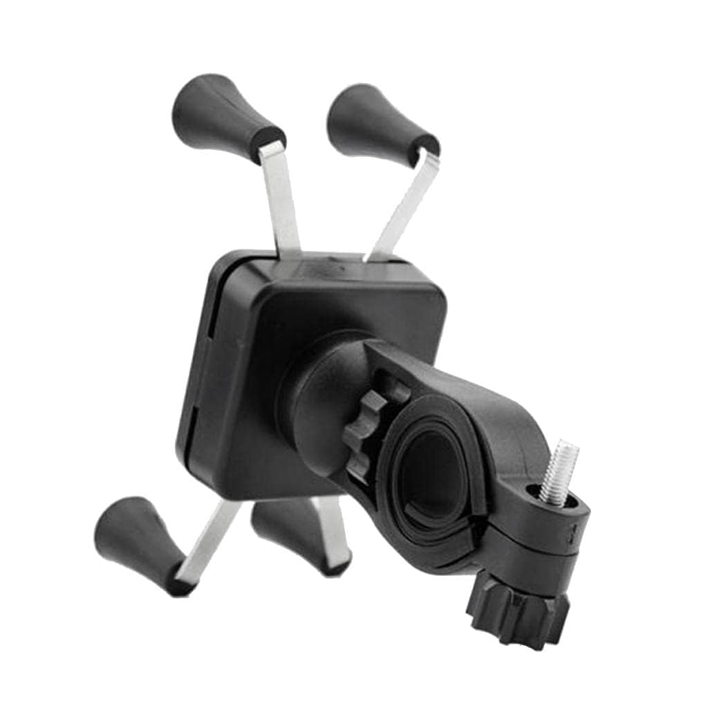 Black fishing reel with handle and spool on a white background