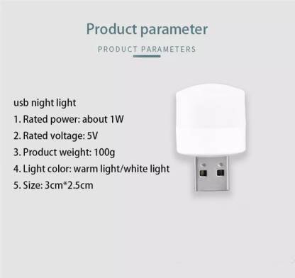 durReey Pack of 6 CUTE LIGHT mini USB Bulb Small Mini Portable | Bedroom Bathroom Camping Reading Sleeping Led Light  (Multicolor)