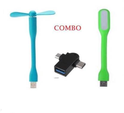 durReey Mini USB Dragon Fan with 2IN1 OTG connetor Leaf Connect USB Fan usb light Laptop,Smartphone,Powerbank, USB Adapter/Hub-Combo Offer USB Fan ,light Portable USB Fan, Led Light (Multicolor)