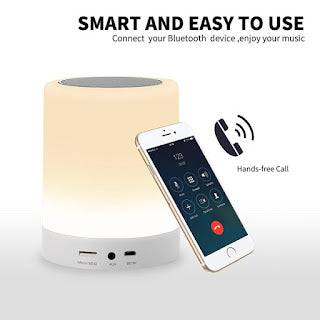 Smart Colour Changing Touch Mode Portable Bluetooth Speaker with Smart Colour Changing Touch Mode Night Lamp