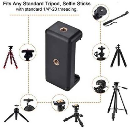 Tripod Mount Phone Tablet Holder Clip
