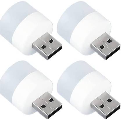 durReey USB 1W LED Bulb light (Set of 4) UL1 Led Light (White)